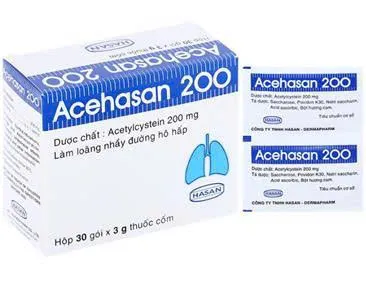 Acehasan 200mg Hasan - Thuốc làm loãng đờm hiệu quả cao cho bệnh phế quản phổi cấp và mãn tính